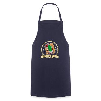 Bier Bierdosen Dosenbier Alkohol Saufen Trinker - Kochschürze - Navy - Vorne - AI Model Male 185 dark (185cm)