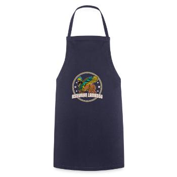 Lamassu Deity Babylon Assyria Sumer Antique - Cooking Apron - navy - Front - AI Model Male 185 dark (185cm)