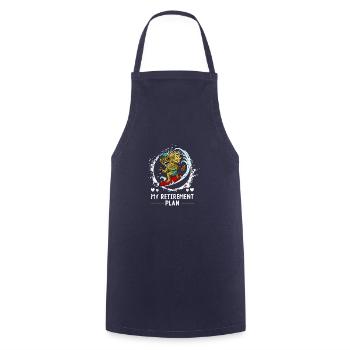 Bali Surfer Barong Summer Indonesia Holidays - Cooking Apron - navy - Front - AI Model Male 185 dark (185cm)