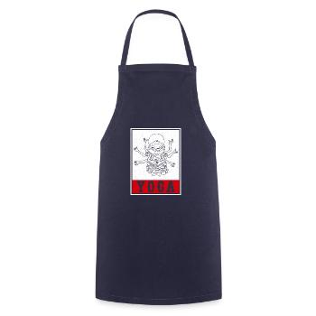 Niedlich Yoga Lotus Namaste Buddha Yogalehrer - Kochschürze - Navy - Vorne - AI Model Male 185 dark (185cm)