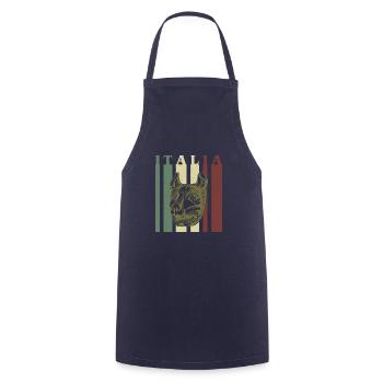 Wolf Rome Italie Italia Vacances Histoire - Tablier de cuisine - marine - Devant - AI Model Male 185 dark (185cm)