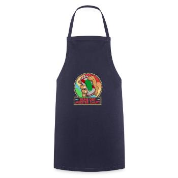 Saufen Biertrinker Bierdose Dosenbier Kistenlauf - Kochschürze - Navy - Vorne - AI Model Male 185 dark (185cm)
