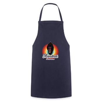 Primat Affe Mandrill Safari Dschungel Zoologe - Kochschürze - Navy - Vorne - AI Model Male 185 dark (185cm)