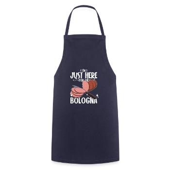 Bologna Wurst Italien Italienische Küche - Kochschürze - Navy - Vorne - AI Model Male 185 dark (185cm)