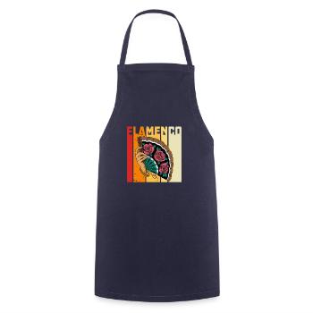 Cante Flamenco Andalusien Sevilla Reise Tanz - Kochschürze - Navy - Vorne - AI Model Male 185 dark (185cm)