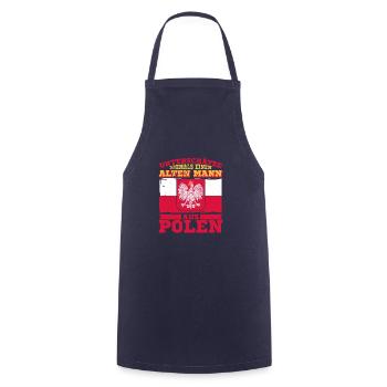 Polen Polska Polnisch Adler Heimat Herkunft - Kochschürze - Navy - Vorne - AI Model Male 185 dark (185cm)