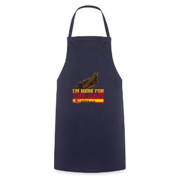 Jamon Espana Schinken Schweinefleisch Küche Keule - Kochschürze - Navy - Vorne - AI Model Male 185 dark (185cm)