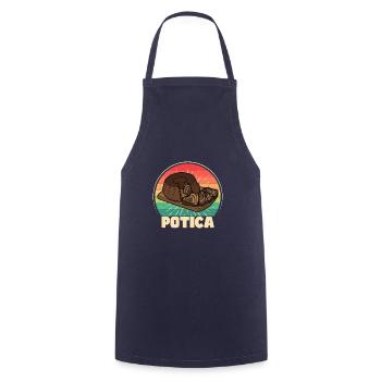Potica Rollkuchen Slowenien Osteuropa Rezept - Kochschürze - Navy - Vorne - AI Model Male 185 dark (185cm)