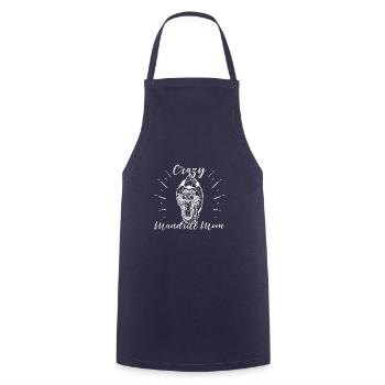 Safari Zoologe Mandrill Dschungel Safari Zoo - Kochschürze - Navy - Vorne - AI Model Male 185 dark (185cm)