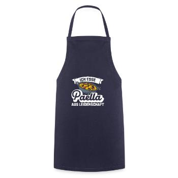 Paella Pan Paella Spain Spanish Gift - Cooking Apron - navy - Front - AI Model Male 185 dark (185cm)