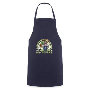 Allotment Garden Spooky Skeleton Halloween - Cooking Apron - navy - Front - AI Model Male 185 dark (185cm)