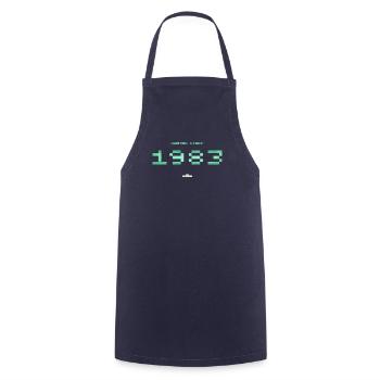 Infinite gameplay 1983 - Cooking Apron - navy - Front - AI Model Male 185 dark (185cm)