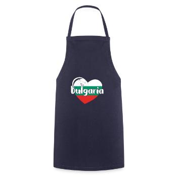 Bulgaria National Flag Balkan Sofia Holiday - Cooking Apron - navy - Front - AI Model Male 185 dark (185cm)