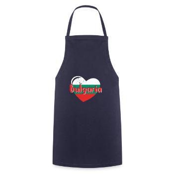 Bulgaria National Flag Balkans Sofia Holidays - Cooking Apron - navy - Front - AI Model Male 185 dark (185cm)