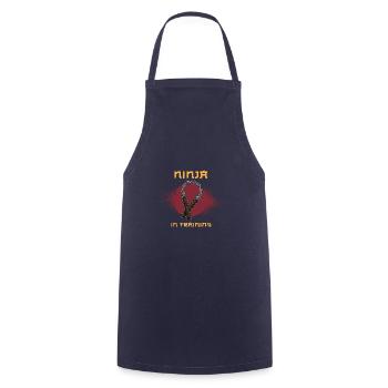 Ninjutsu Nunchaku Ninja Training Weapons Karate - Cooking Apron - navy - Front - AI Model Male 185 dark (185cm)