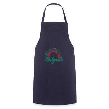Bulgaria Origin Flag Balkans Sofia Travel - Cooking Apron - navy - Front - AI Model Male 185 dark (185cm)