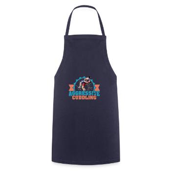 Lutte libre Arts martiaux Sport Lutte - Tablier de cuisine - marine - Devant - AI Model Male 185 dark (185cm)