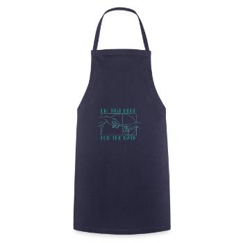 Fibonacci Numbers Geometry Math Teacher - Cooking Apron - navy - Front - AI Model Male 185 dark (185cm)