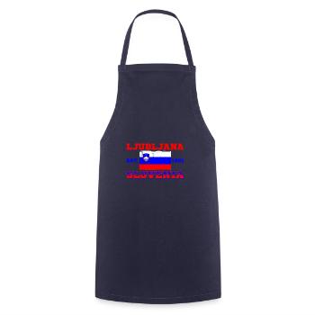 Slowenien Urlaub Slovenija Flagge Balkanland - Kochschürze - Navy - Vorne - AI Model Male 185 dark (185cm)