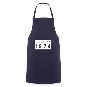 Créé en 1974 - Tablier de cuisine - marine - Devant - AI Model Male 185 dark (185cm)