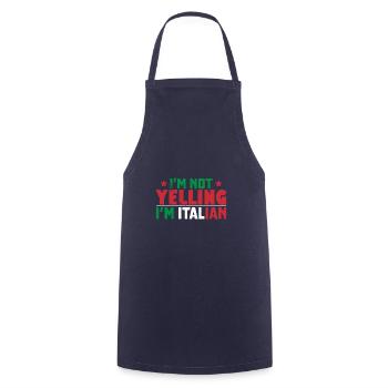 Italie Italiens Rome Voyage Vacances Rome Naples - Tablier de cuisine - marine - Devant - AI Model Male 185 dark (185cm)