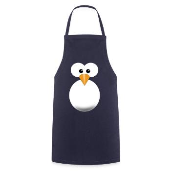 Penguin - Cooking Apron - navy - Front - AI Model Male 185 dark (185cm)