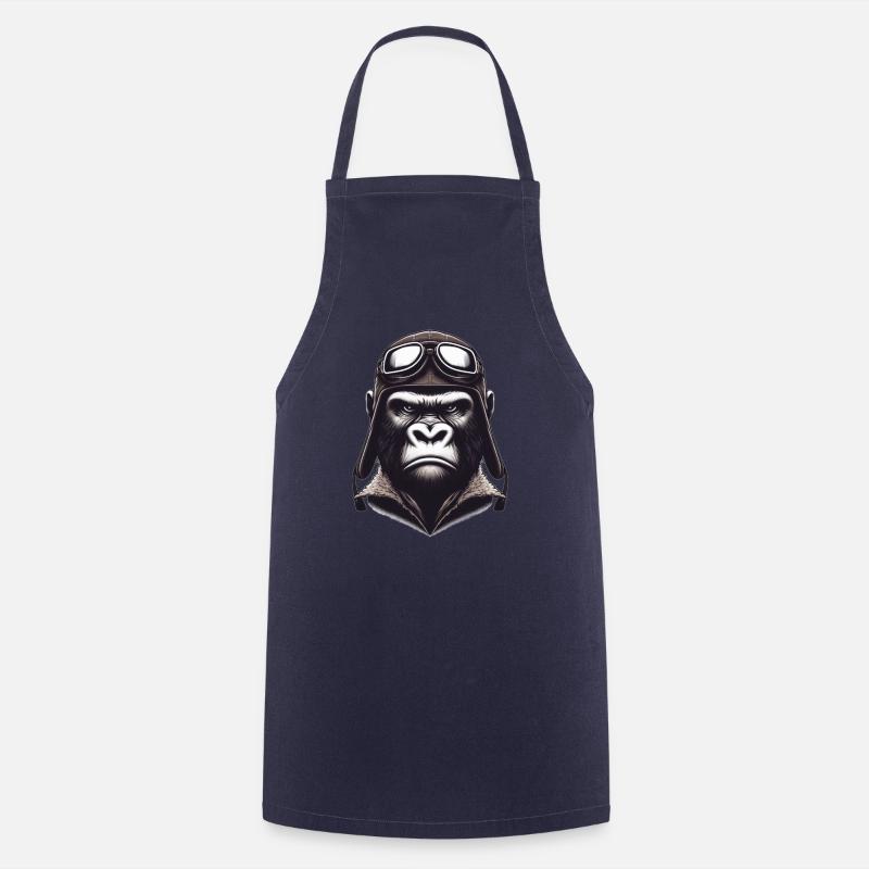 Animalistic Aviatorz #13 - Cooking Apron - navy