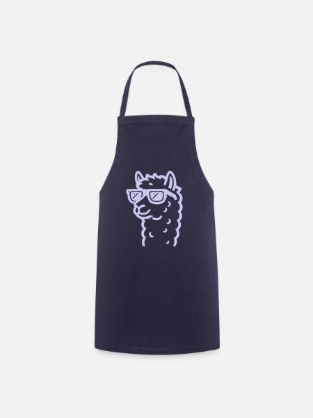 lama sonnenbrille - Kochschürze - Navy