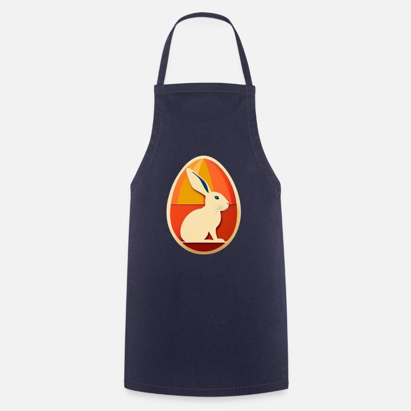 Easter Egg Design No.14 - Cooking Apron - navy