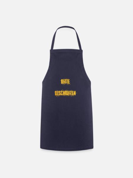 Bitte Beschriften - Kochschürze - Navy