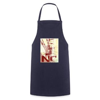 beijing city shirt - Cooking Apron - navy - Front - AI Model Male 185 dark (185cm)