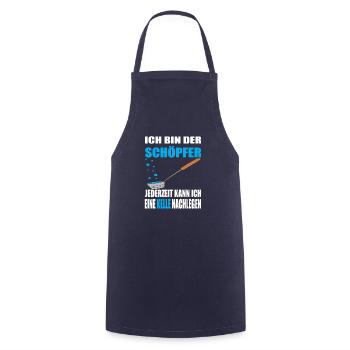 Sauna Saunieren Wellness - Kochschürze - Navy - Vorne - AI Model Male 185 dark (185cm)