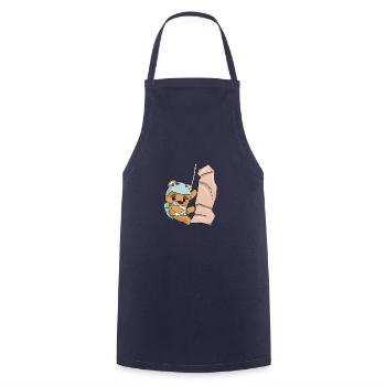 Escalade En rappel Ours BD - Tablier de cuisine - marine - Devant - AI Model Male 185 dark (185cm)