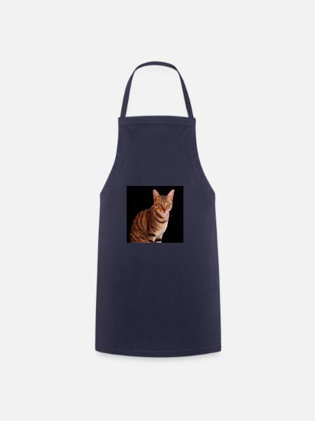 Katze Katze süßes Kätzchen - Kochschürze - Navy