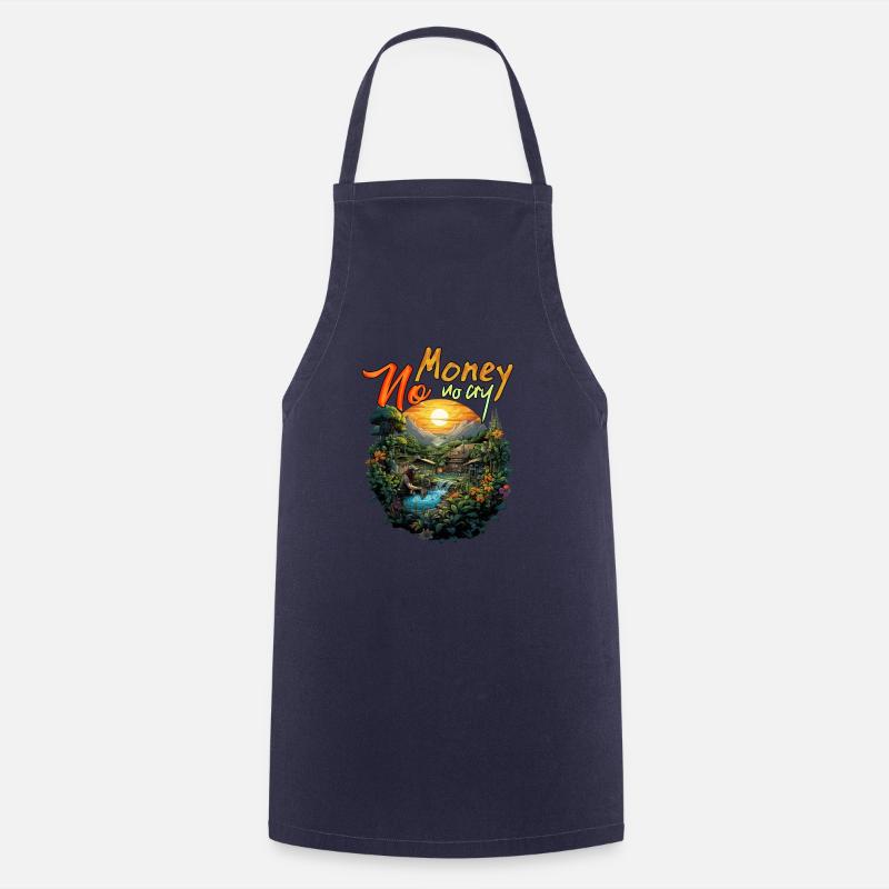 Pas d’argent Pas de cri - Tablier de cuisine - marine