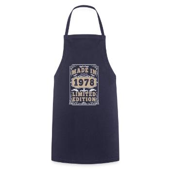 Original 1978 Vintage Vintage Retro Geburtstag - Kochschürze - Navy - Vorne - AI Model Male 185 dark (185cm)
