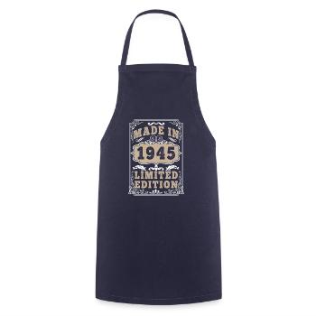 Original 1945 Vintage Vintage Retro Birthday - Cooking Apron - navy - Front - AI Model Male 185 dark (185cm)