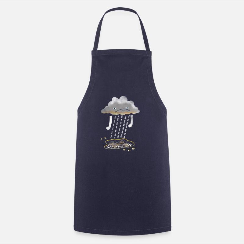 Nuage triste - Tablier de cuisine - marine