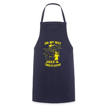CAMINO de SANTIAGO Camino de Santiago 2022 Espana Spain - Cooking Apron - navy - Front - AI Model Male 185 dark (185cm)