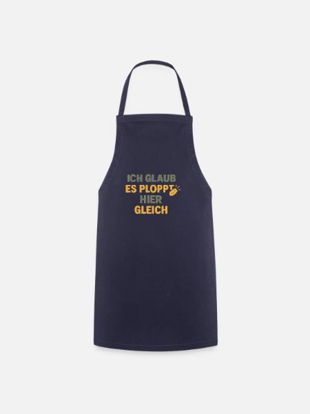 Ploppt gleich - Kochschürze - Navy