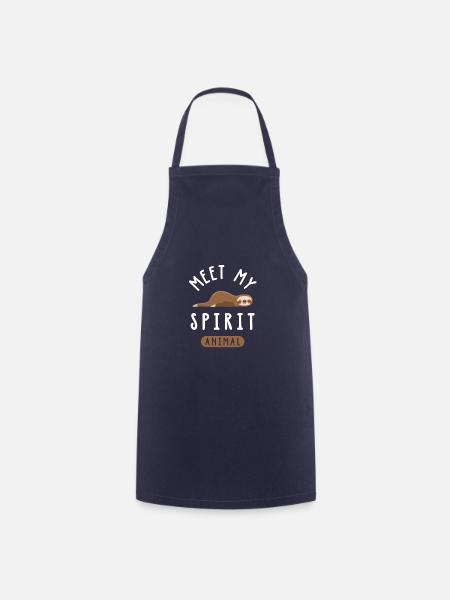My Spirit Animal - Mein Lieblingstier Faultier - Kochschürze - Navy
