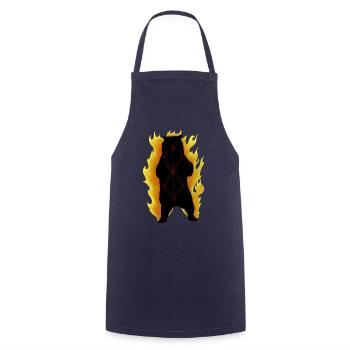 Berserker Bear - Cooking Apron - navy - Front - AI Model Male 185 dark (185cm)