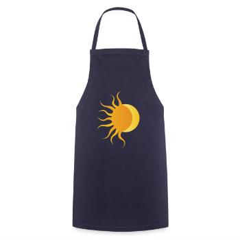 Sonne - Mond - Kochschürze - Navy - Vorne - AI Model Male 185 dark (185cm)