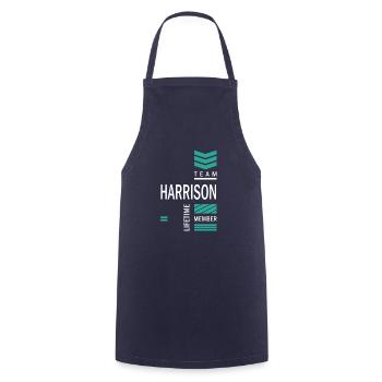 Harrison - Cooking Apron - navy - Front - AI Model Male 185 dark (185cm)