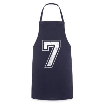 Nummer 7 - Kochschürze - Navy - Vorne - AI Model Male 185 dark (185cm)