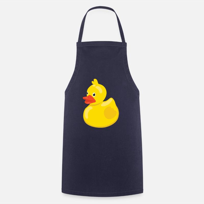Gummiente Badeente - Kochschürze - Navy