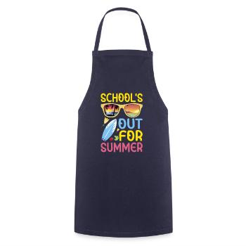 Schule Aus Für Den Sommer Hell coole shirts ch /at - Kochschürze - Navy - Vorne - AI Model Male 185 dark (185cm)
