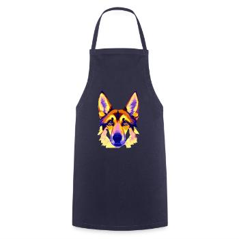 Dogs German Shepherd Dog Dog Owners Dog Owners - Cooking Apron - navy - Front - AI Model Male 185 dark (185cm)