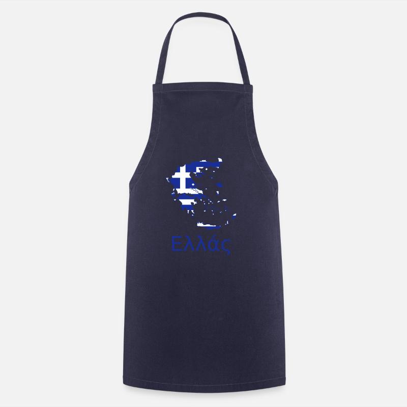 Grèce - Tablier de cuisine - marine