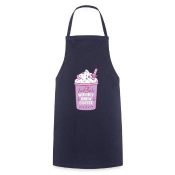 Hexen Brühen Kaffee Astrologie Lustig - Kochschürze - Navy - Vorne - AI Model Male 185 dark (185cm)